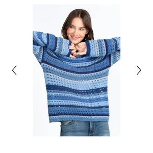 Johnny Was Multicolor Striped Sweater